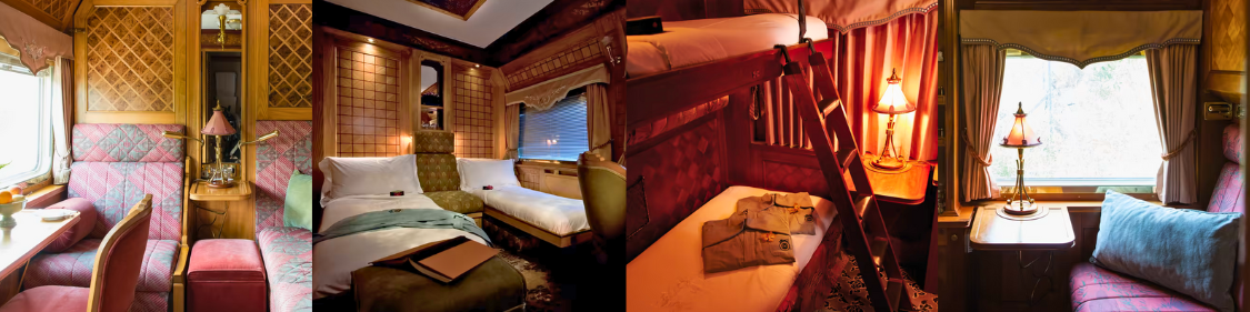 Accomodation on the Eastern and Orient Express